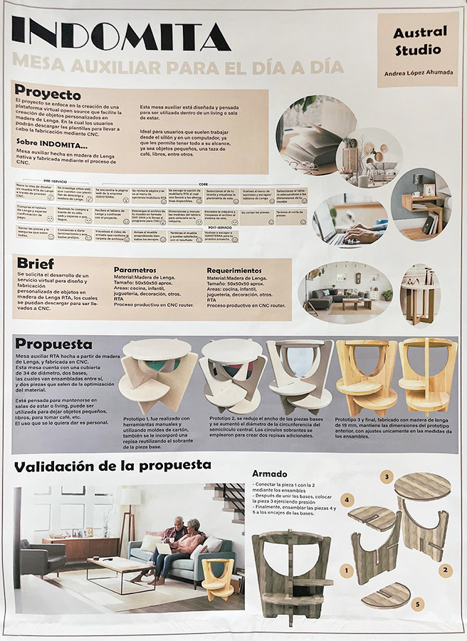 Mobiliario Armable en Madera de Lenga