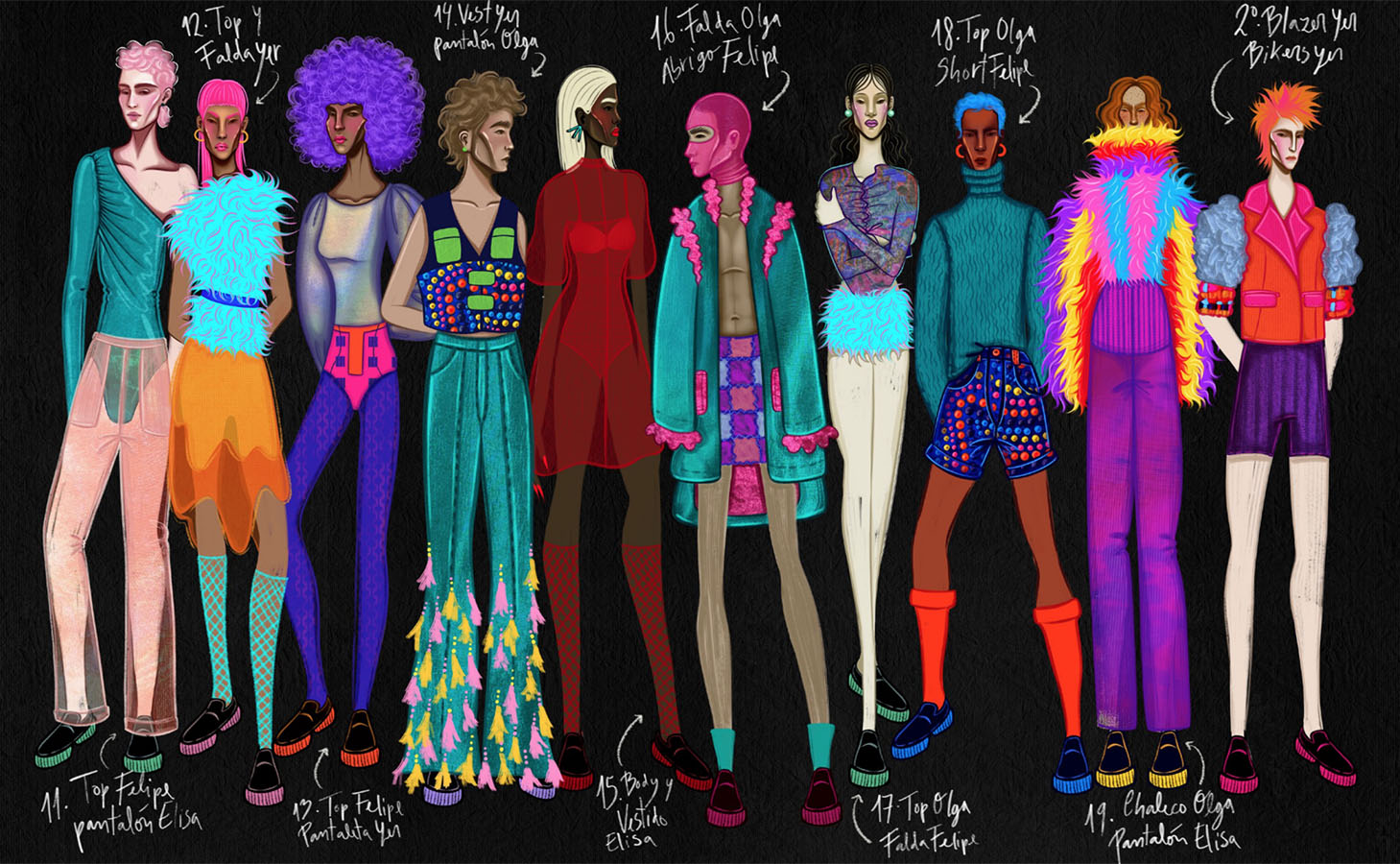 Colección Línea de Vestuario para CRESTA Zapatos