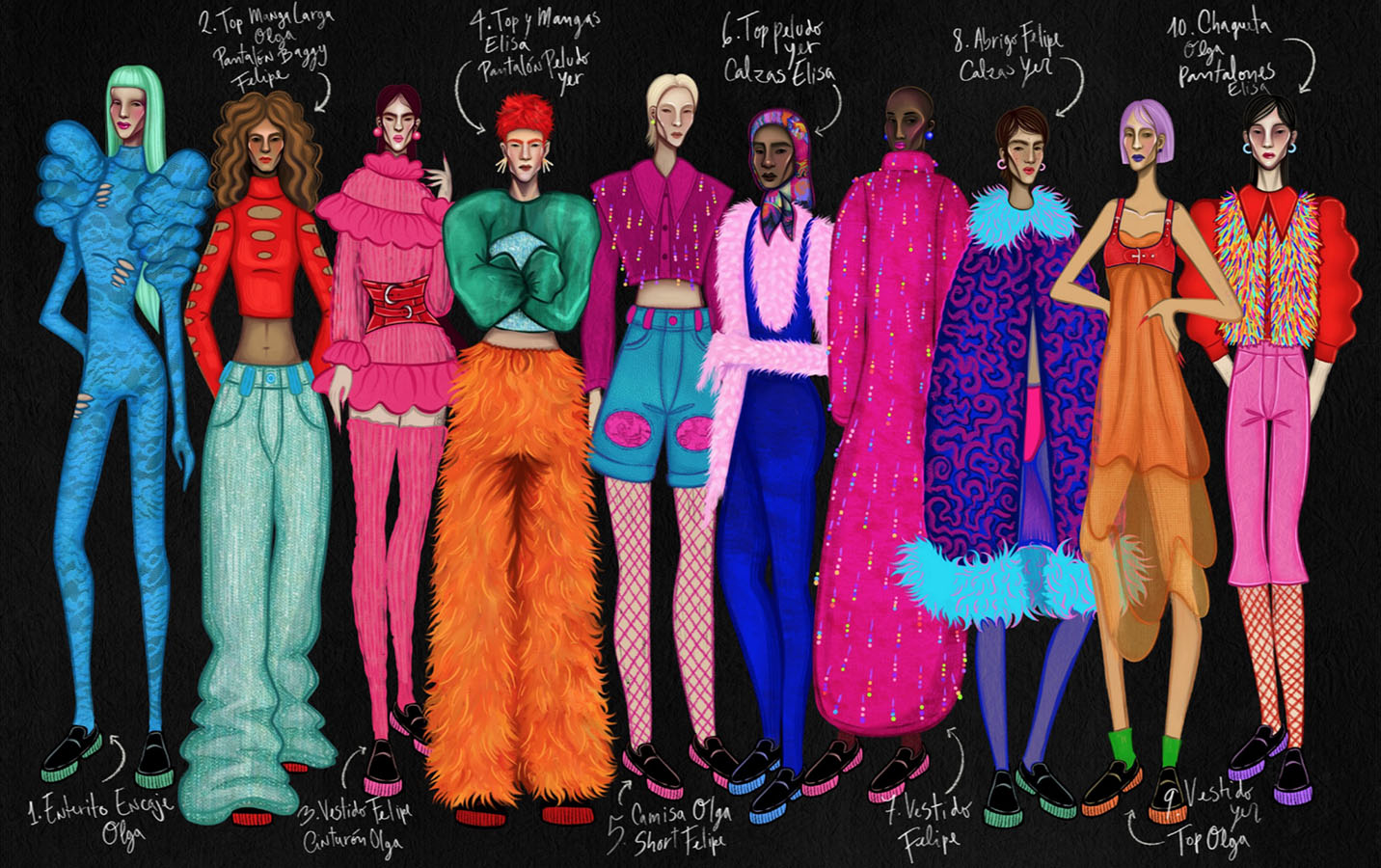 Colección Línea de Vestuario para CRESTA Zapatos