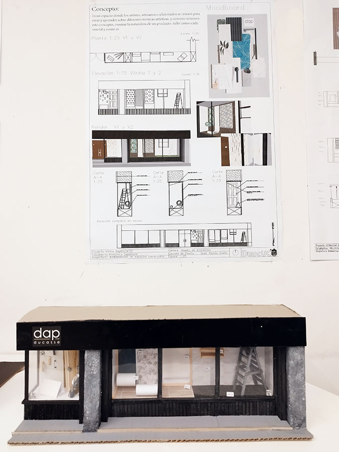 Diseño Vitrina Dap Ducasse Alameda