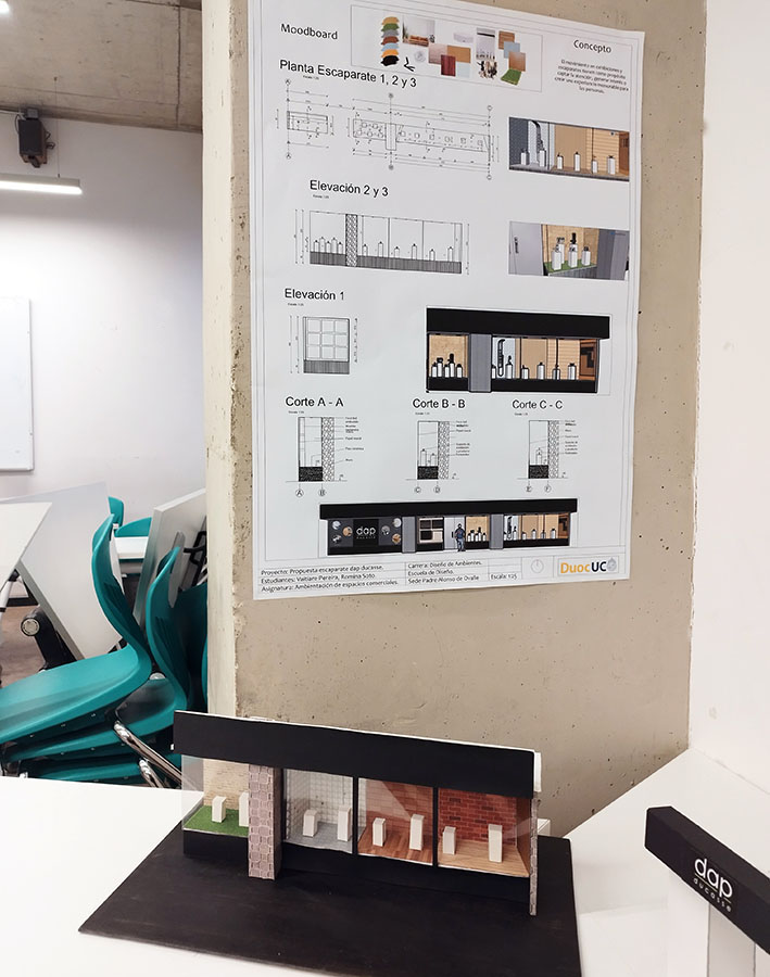 Diseño Vitrina Dap Ducasse Alameda