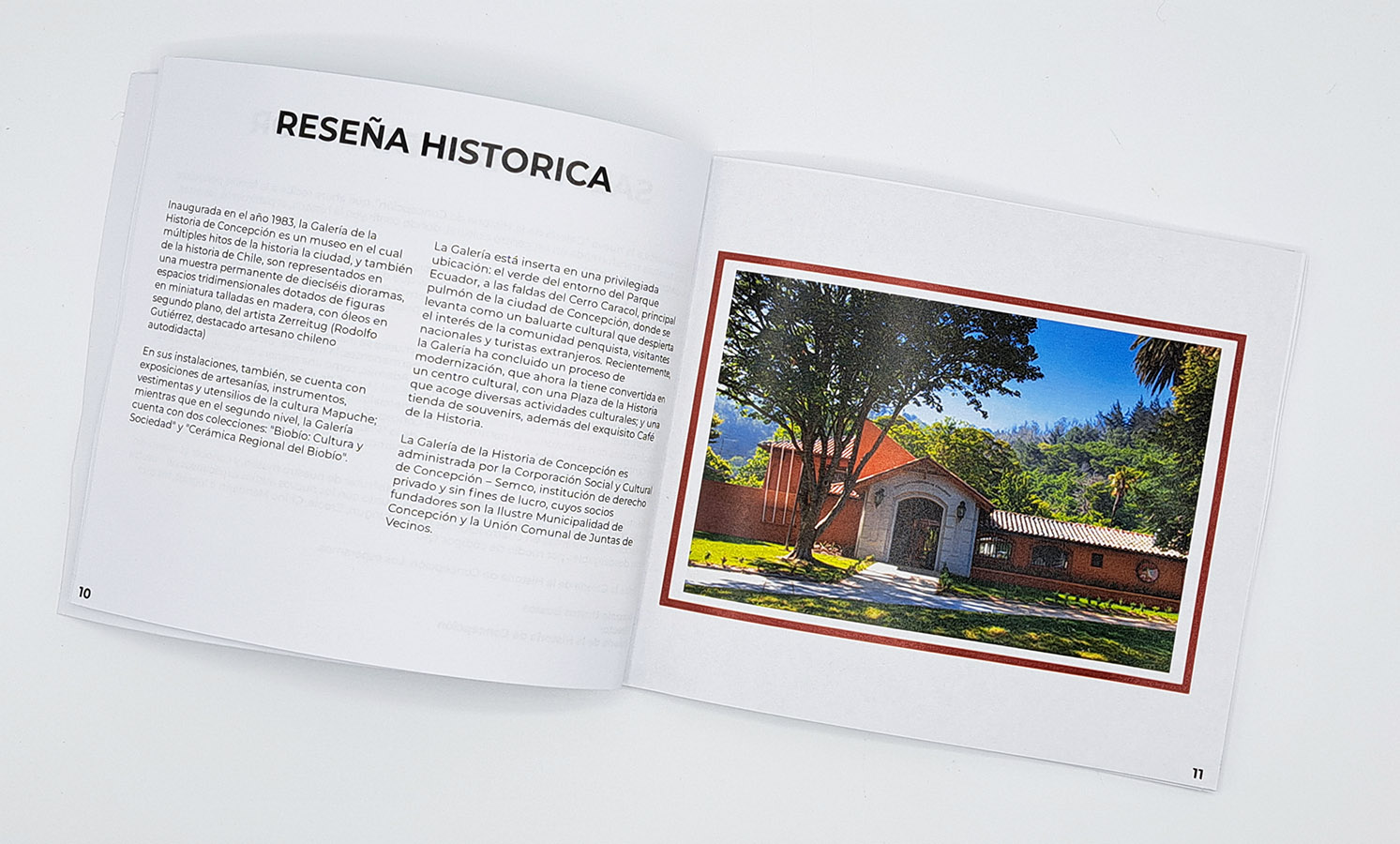 Diseño Catálogo para Galería Historia de Concepción