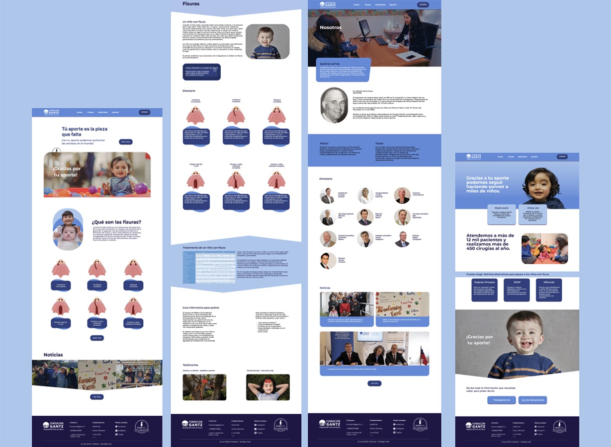 Rediseño Sitio Web Fundación Gantz