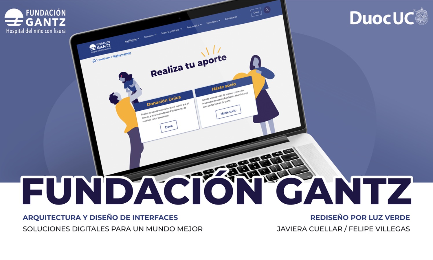 Rediseño Sitio Web Fundación Gantz