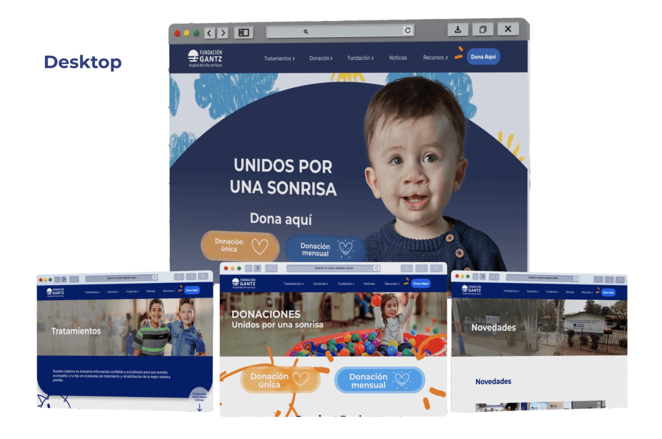 Rediseño Sitio Web Fundación Gantz