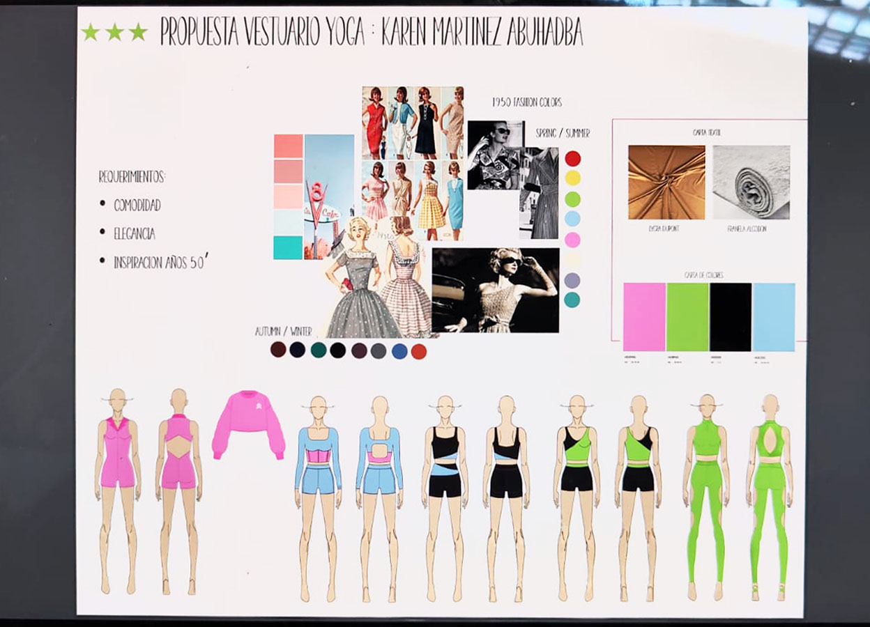 Vestuario + Traje de Baño para Academia de Yoga Karen Martínez