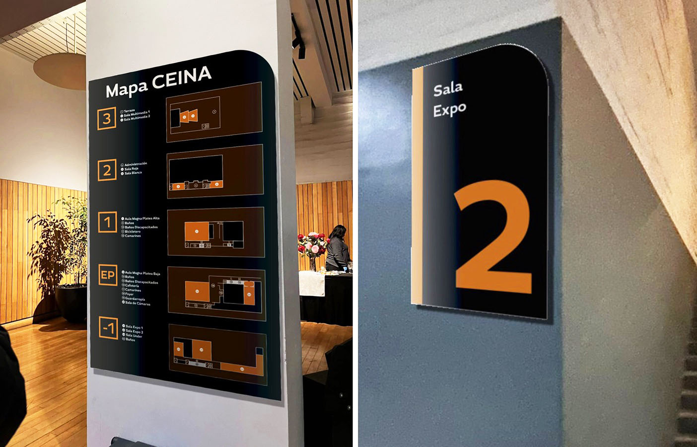 Wayfinding para Centro Cultural CEINA