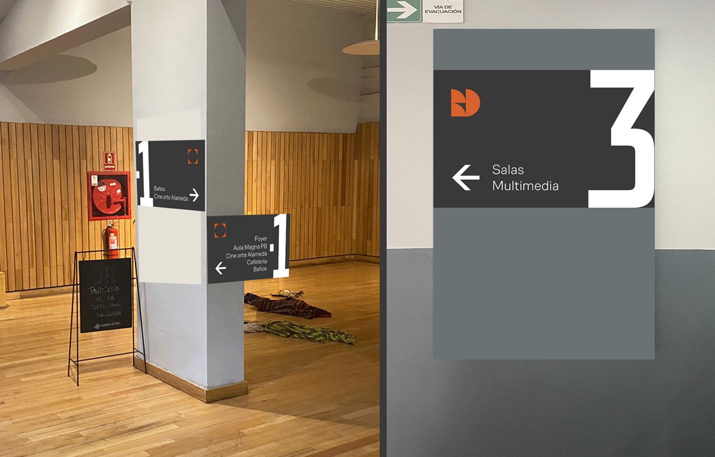 Wayfinding para Centro Cultural CEINA