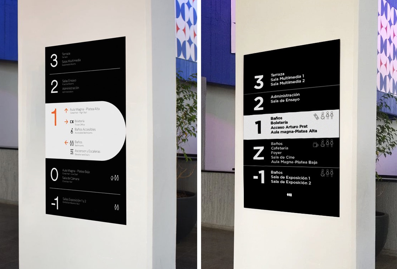 Wayfinding para Centro Cultural CEINA