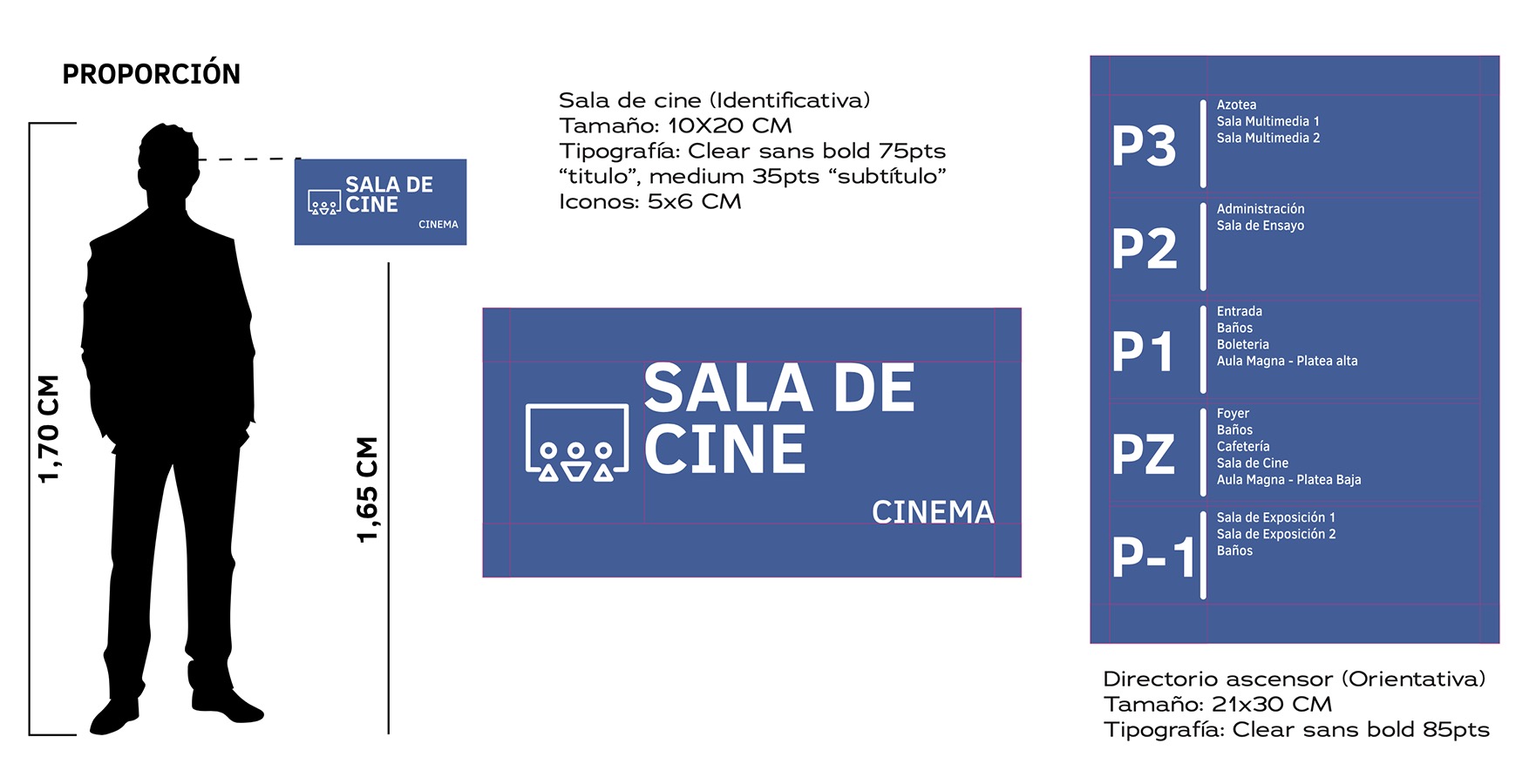 Wayfinding para Centro Cultural CEINA