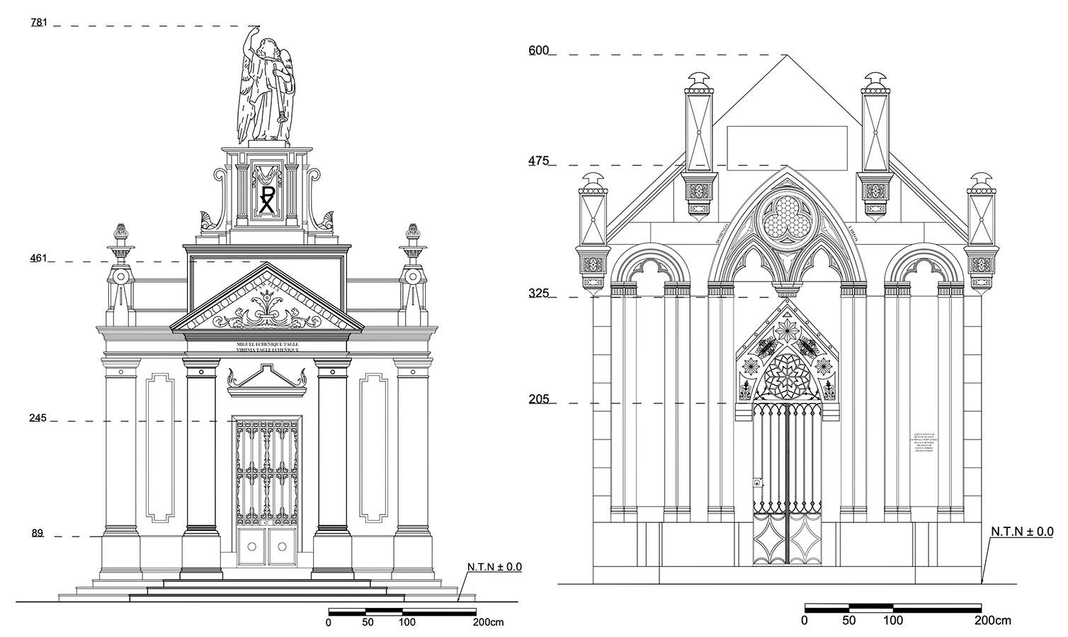 Levantamiento Planimétrico Mausoleos Cementerio General