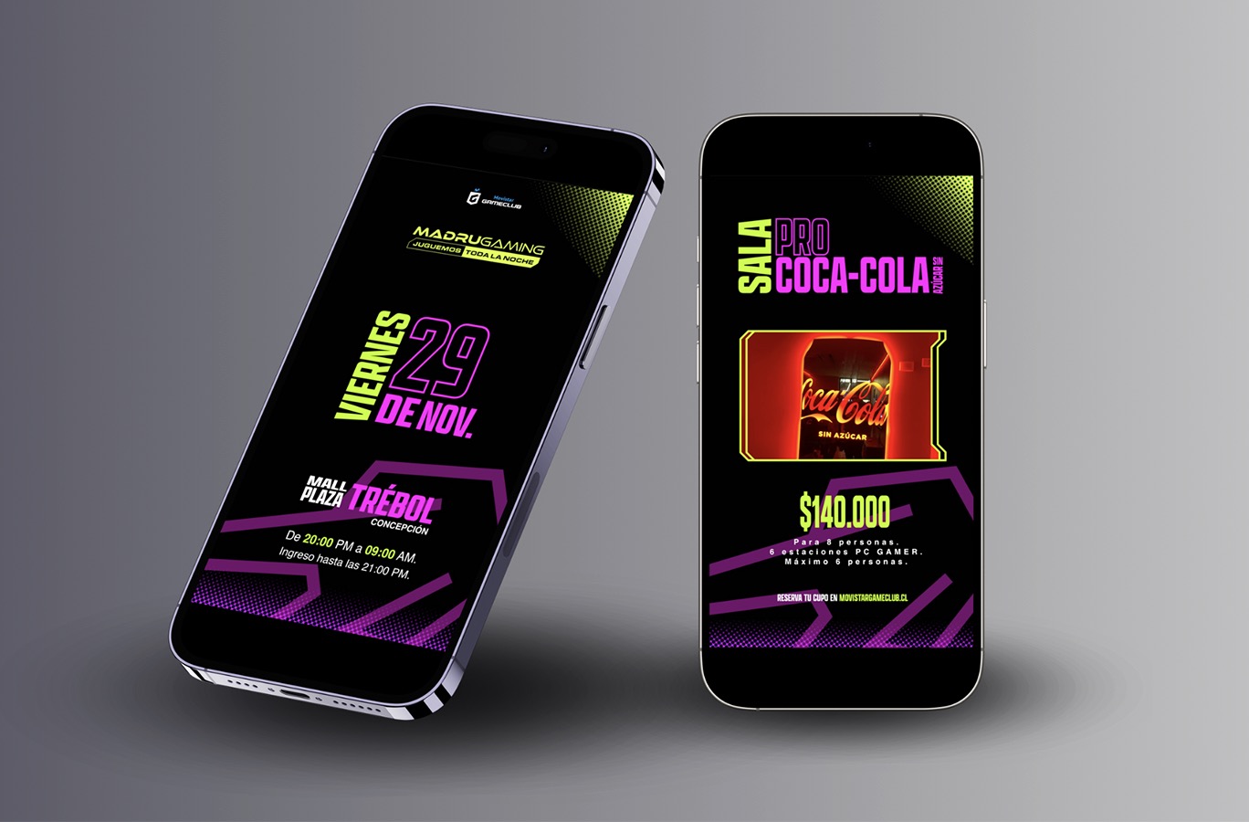 Señalización Evento Movistar Game Club Madrugaming