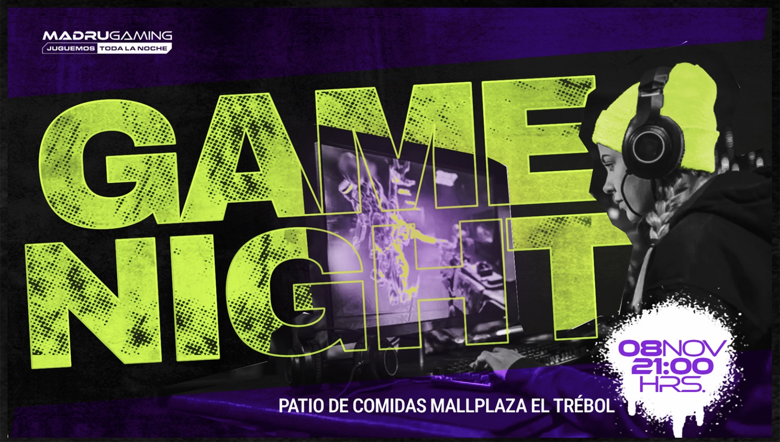 Señalización Evento Movistar Game Club Madrugaming