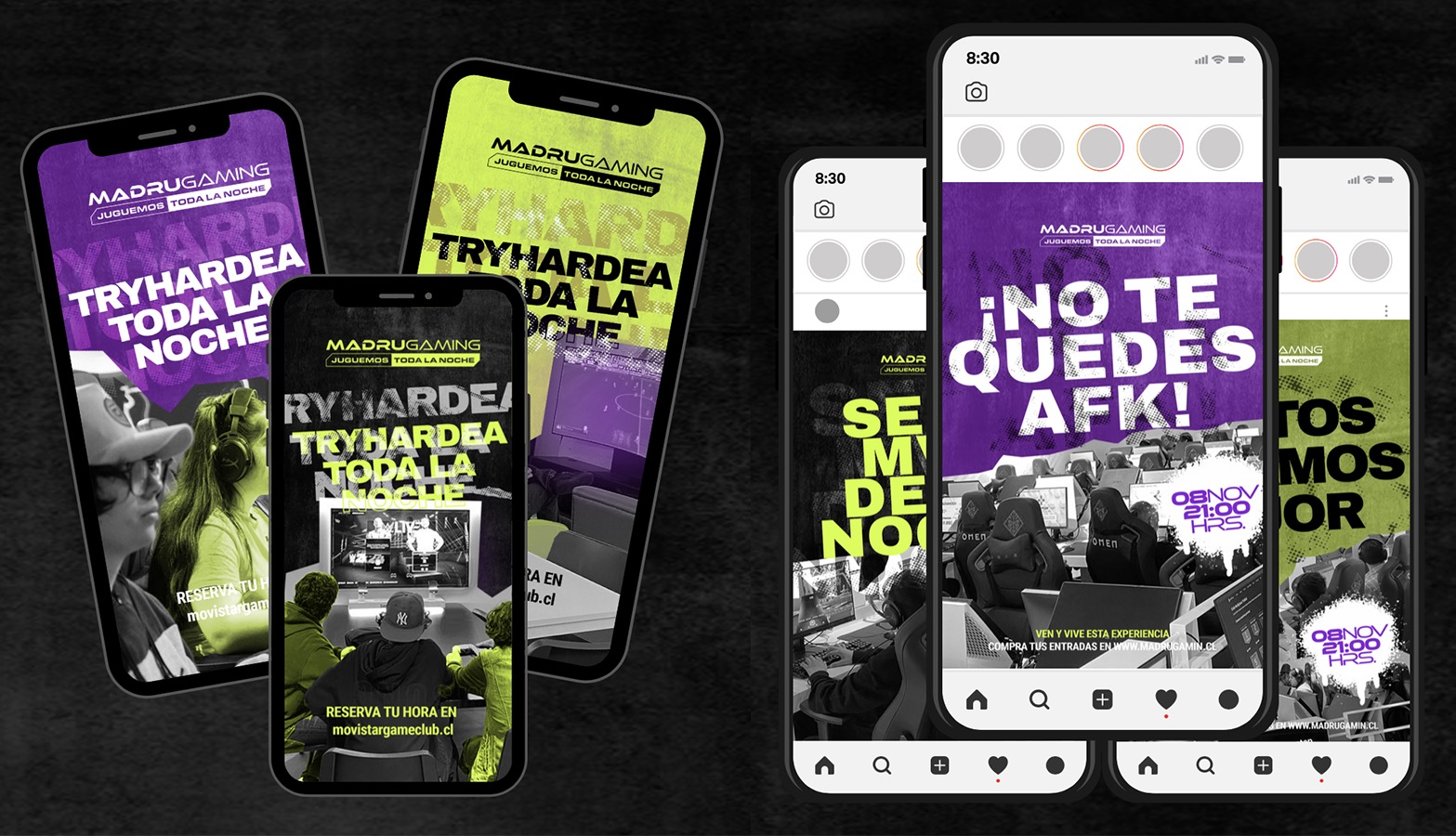 Señalización Evento Movistar Game Club Madrugaming