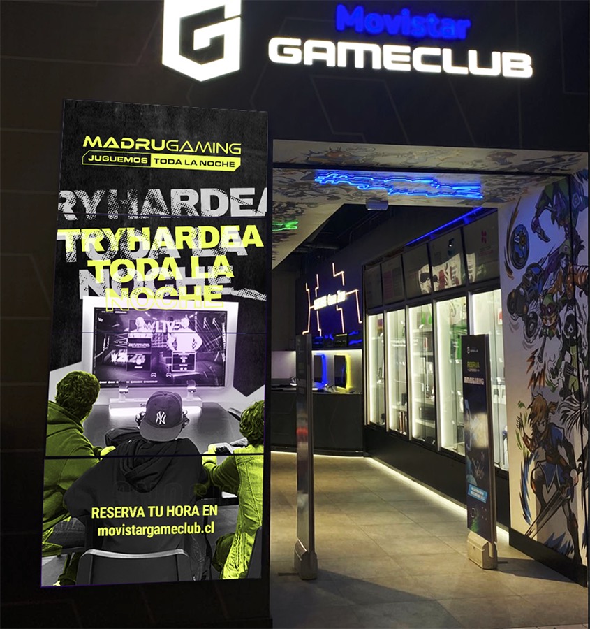 Señalización Evento Movistar Game Club Madrugaming