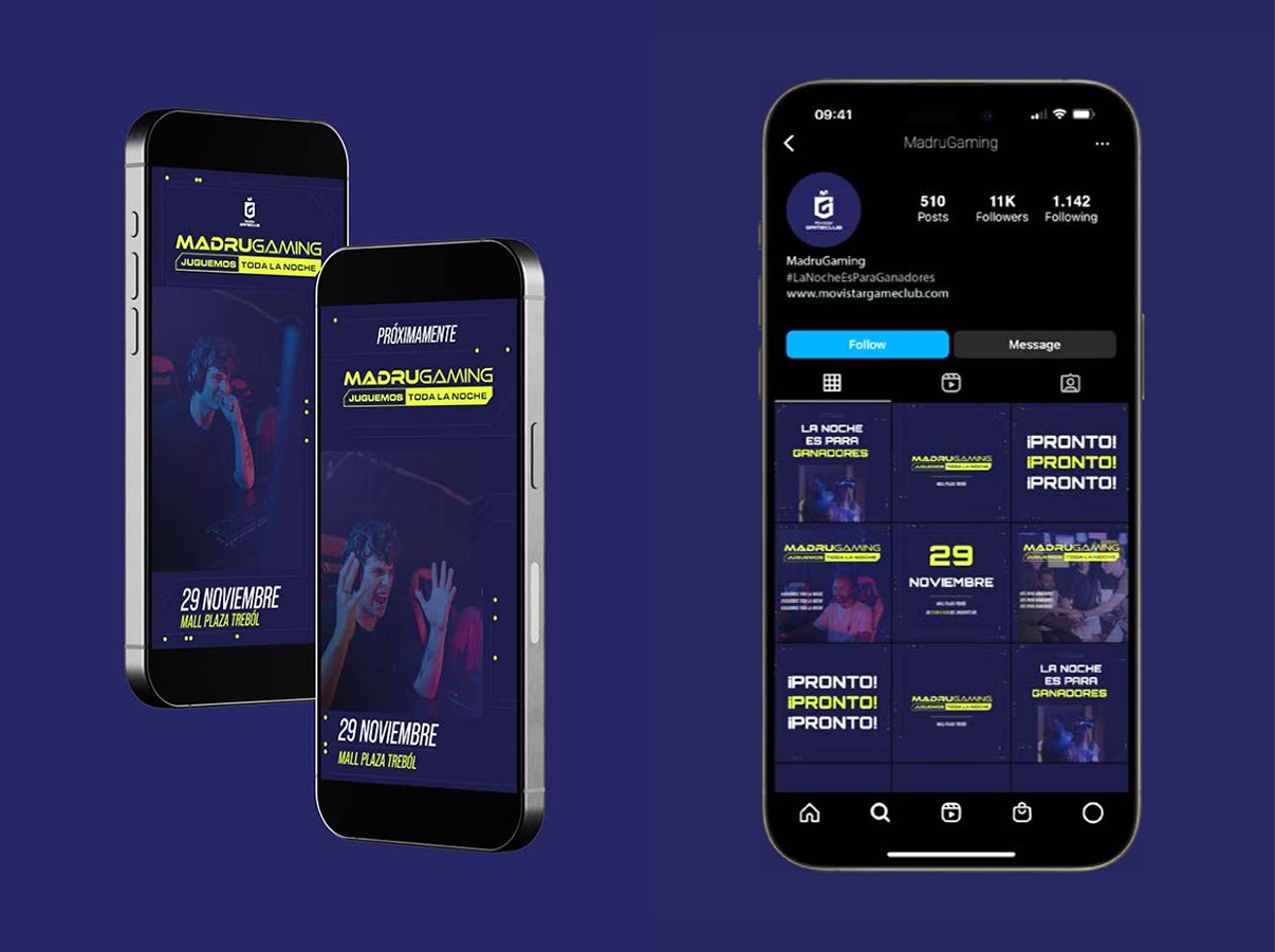 Señalización Evento Movistar Game Club Madrugaming