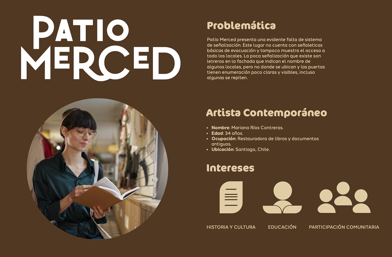 Sistema Orientación Patio Merced, Barrio Lastarria