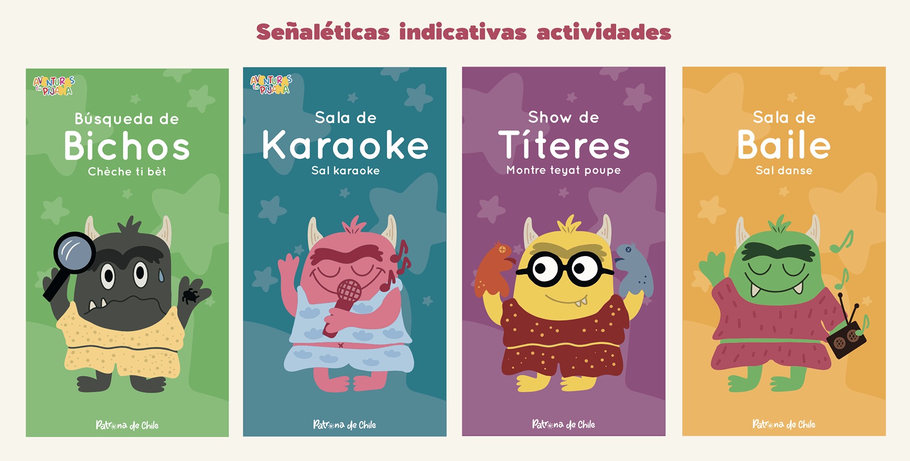 Sistema Identidad + Señalética Jardín Infantil Patrona de Chile
