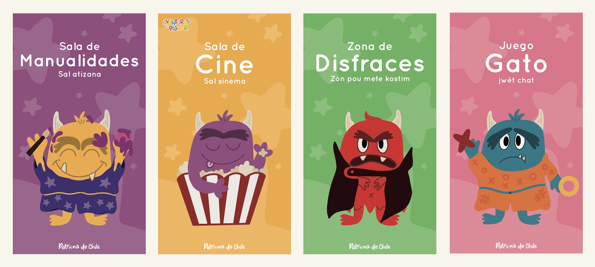 Sistema Identidad + Señalética Jardín Infantil Patrona de Chile