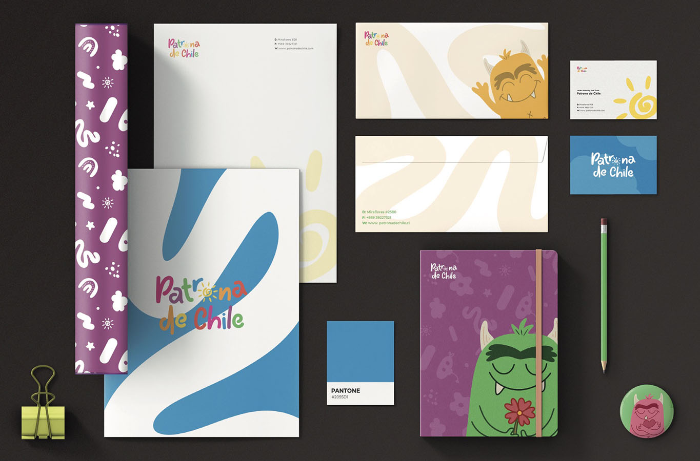 Sistema Identidad + Señalética Jardín Infantil Patrona de Chile