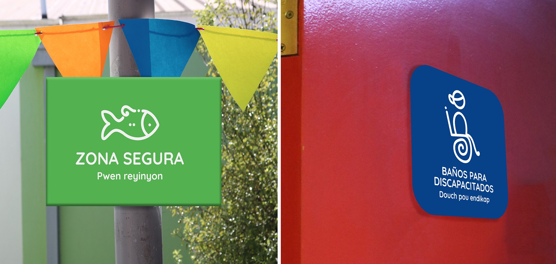 Sistema Identidad + Señalética Jardín Infantil Patrona de Chile