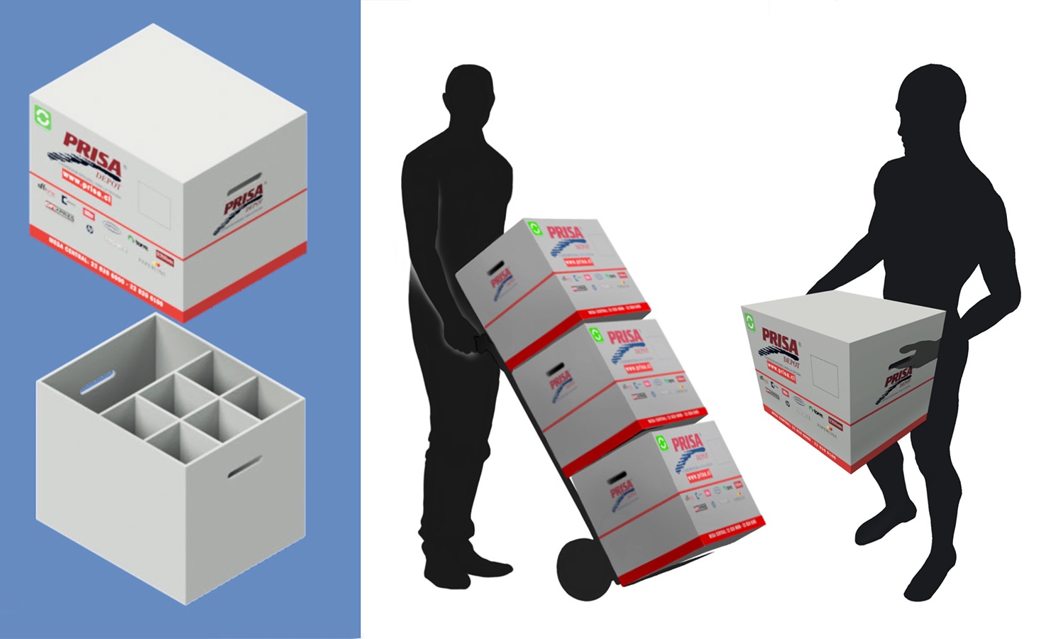 Diseño Packaging Terciario PRISA