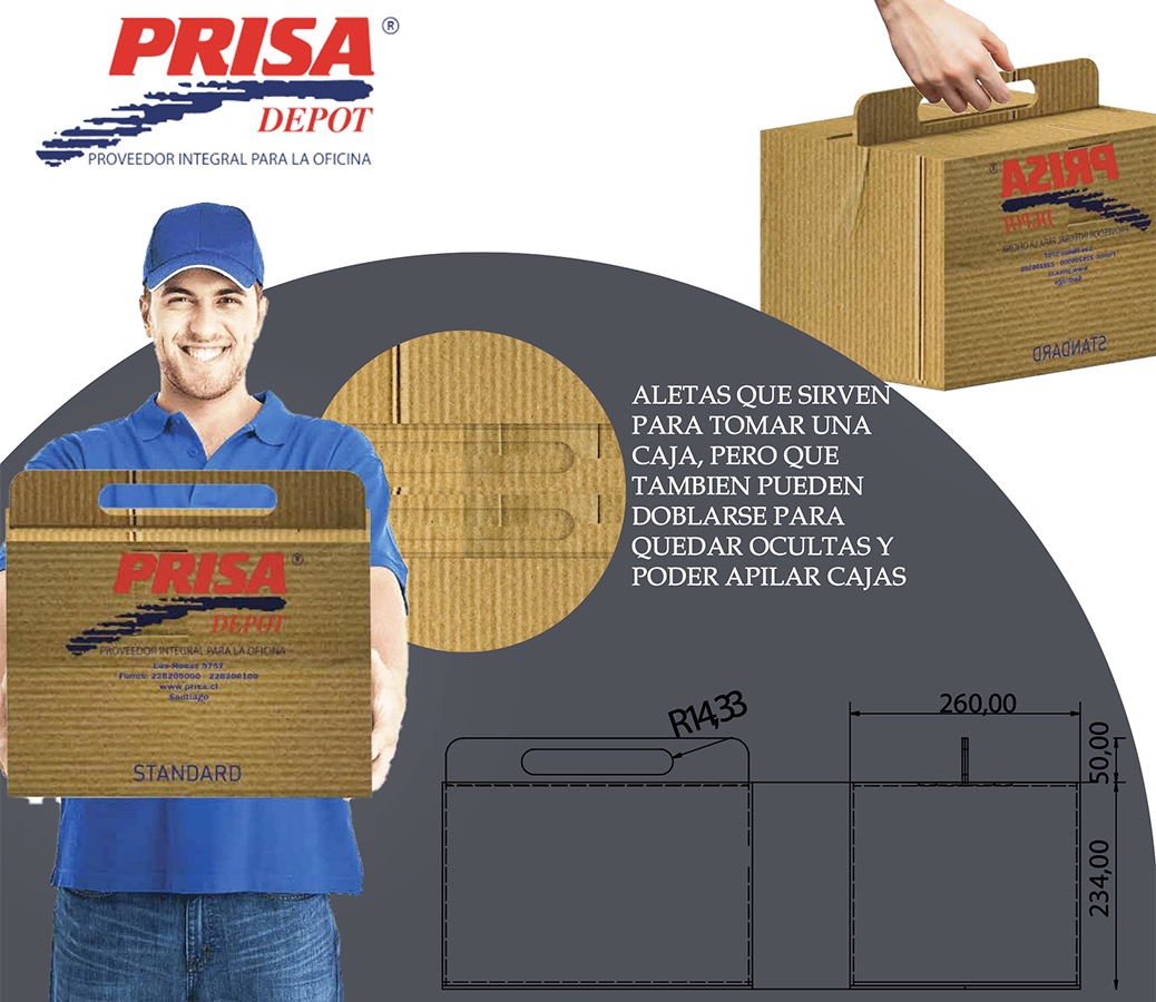 Diseño Packaging Terciario PRISA