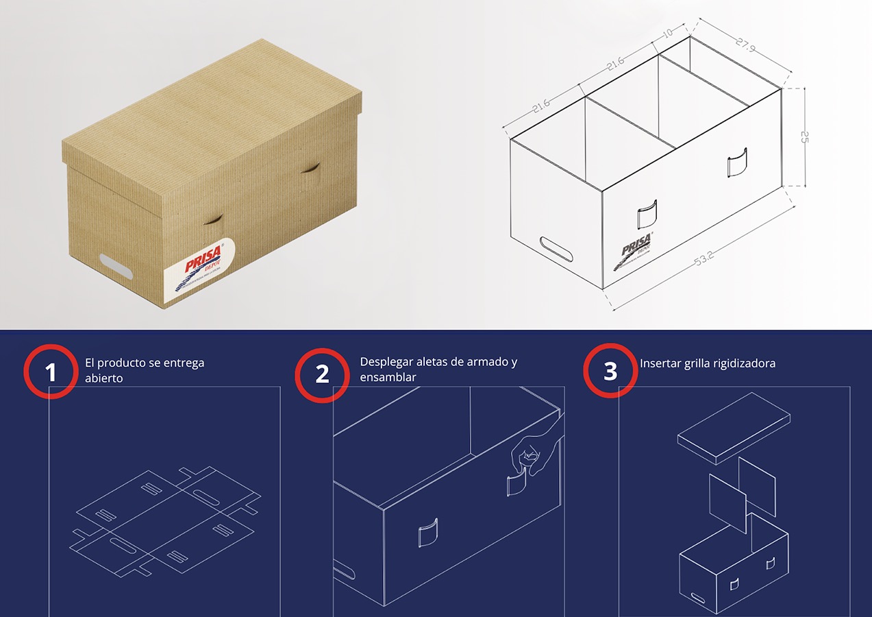 Diseño Packaging Terciario PRISA