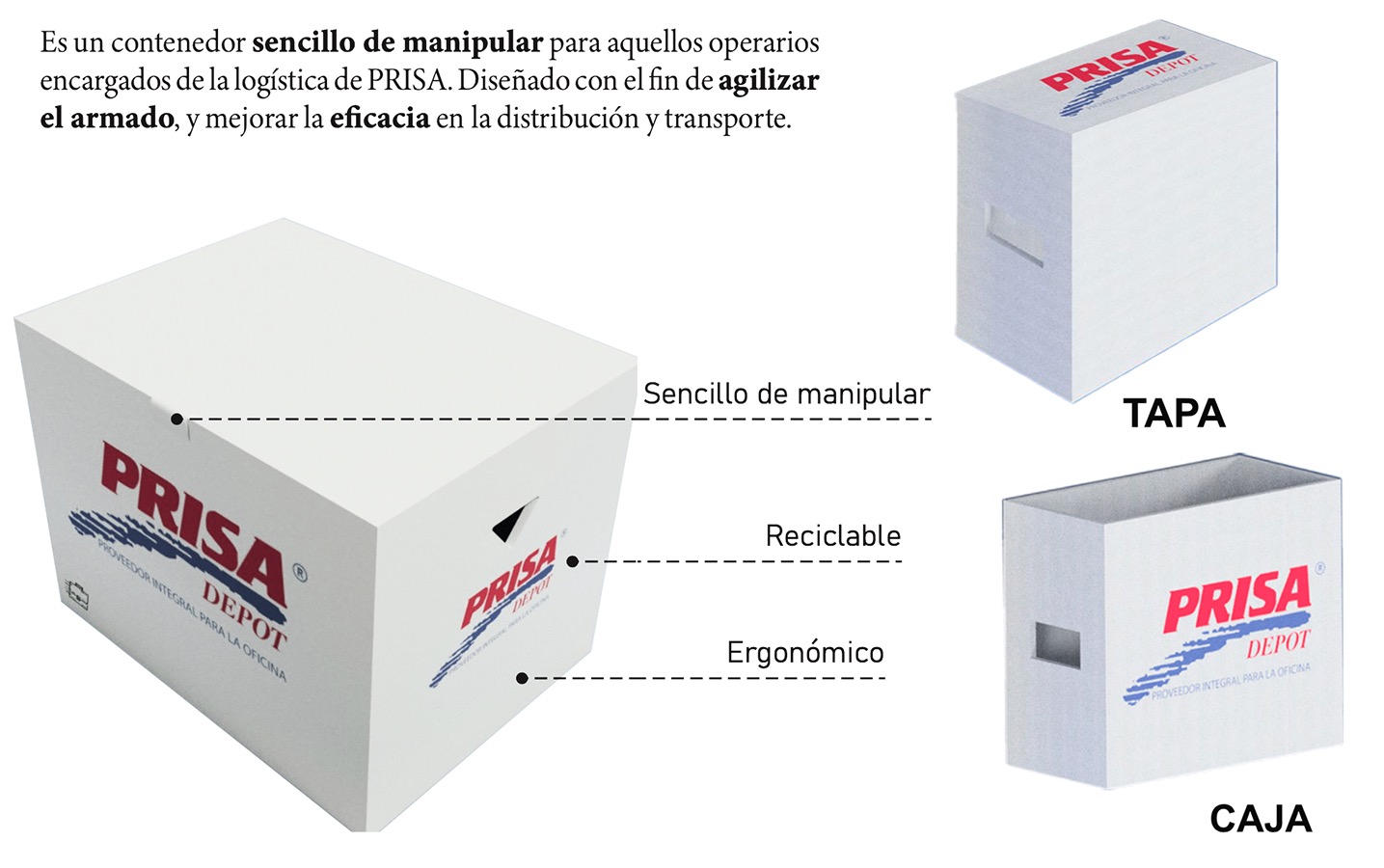 Diseño Packaging Terciario PRISA