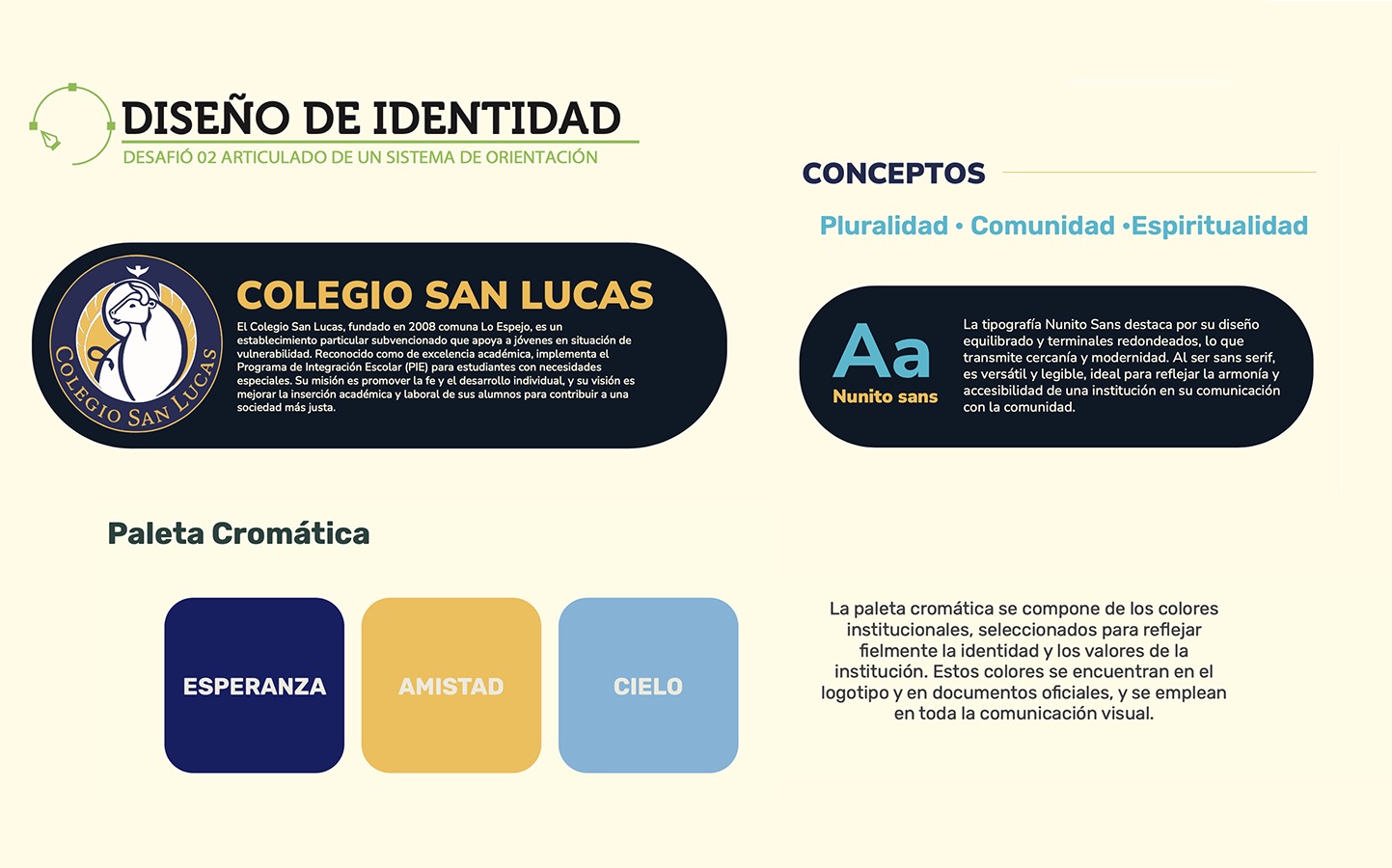 Sistema Orientación Colegio San Lucas de Lo Espejo