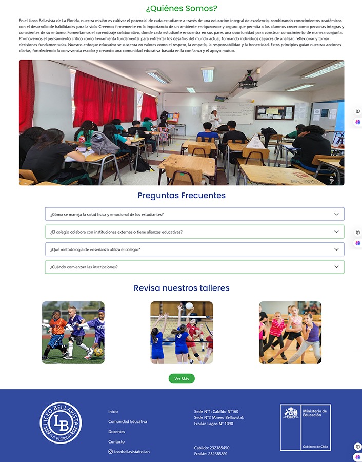 Rediseño Sitios Web Colegios Municipalizados