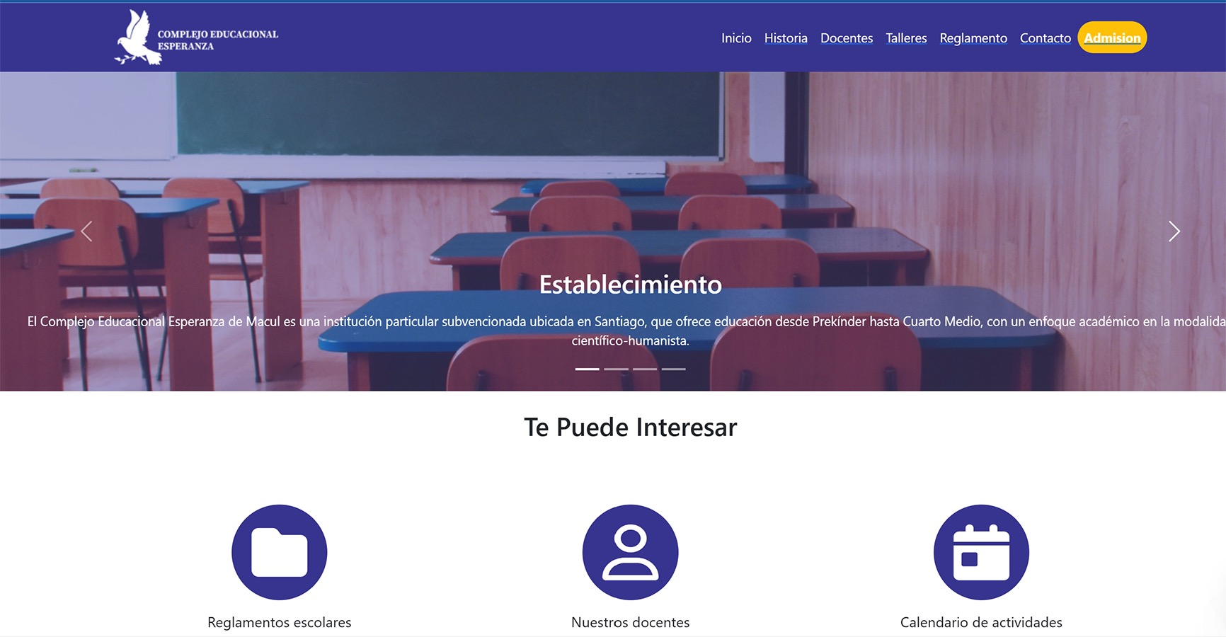 Rediseño Sitios Web Colegios Municipalizados