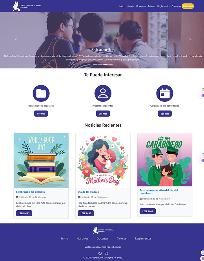 Rediseño Sitios Web Colegios Municipalizados