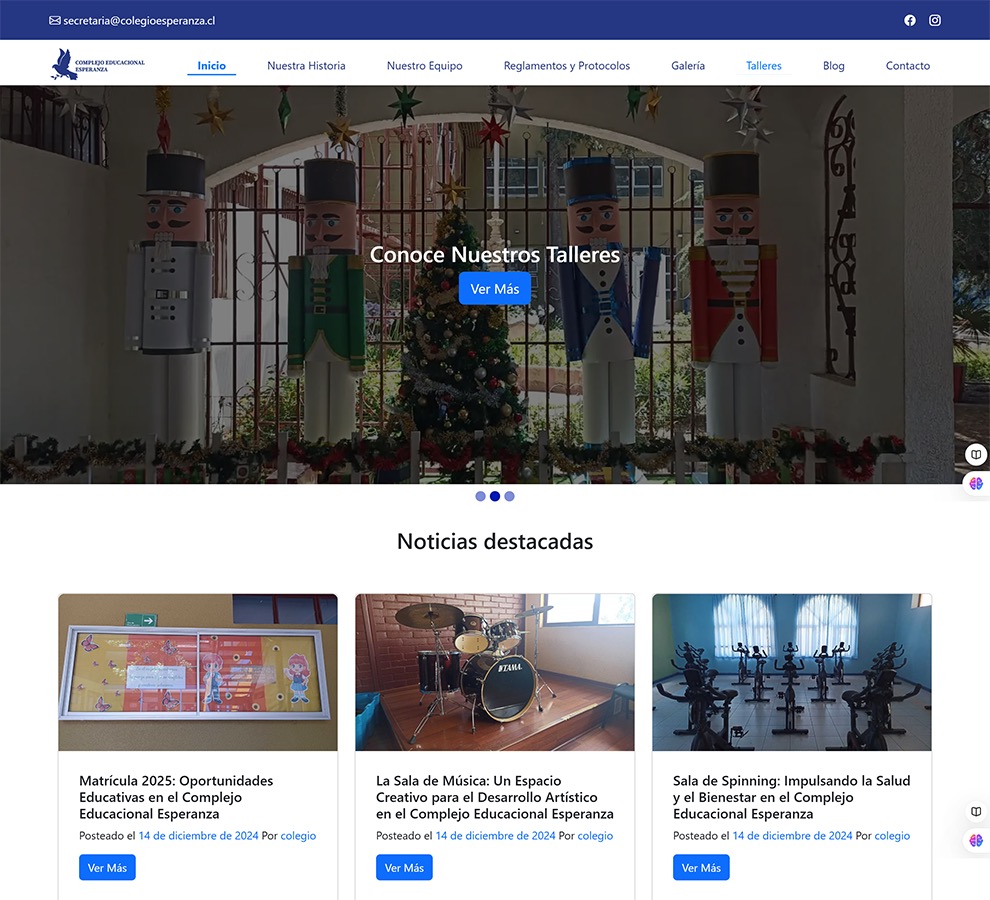 Rediseño Sitios Web Colegios Municipalizados