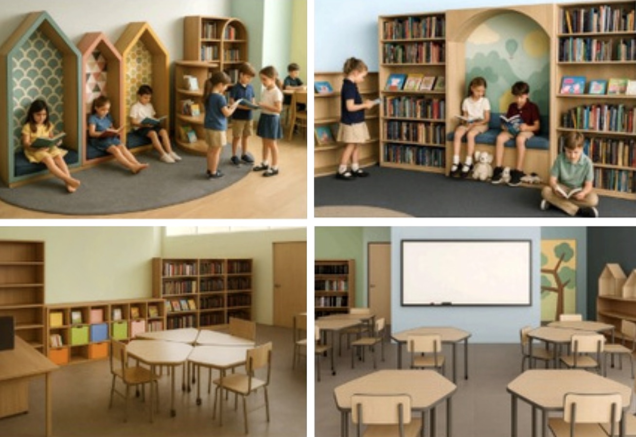 Diseño de Espacios Funcionales para Colegio ELAR