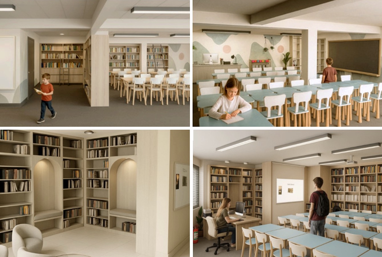 Diseño de Espacios Funcionales para Colegio ELAR