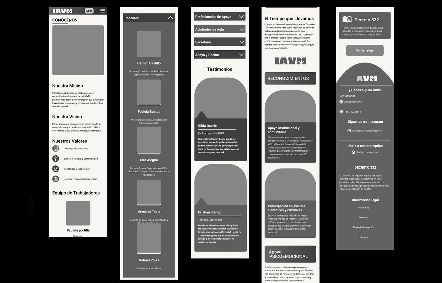 Diseño Web Accesible Instituto Antonio Vicente Mosquete