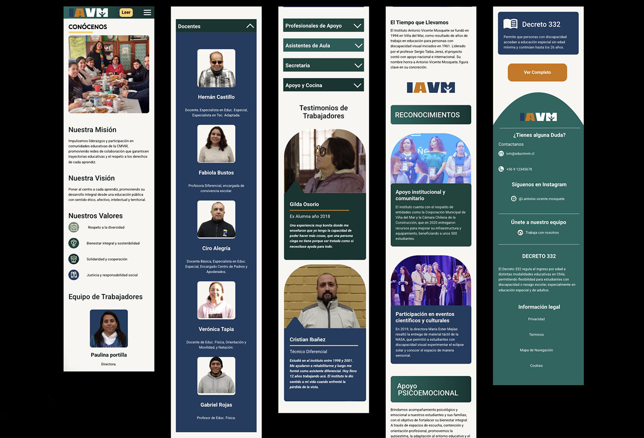 Diseño Web Accesible Instituto Antonio Vicente Mosquete