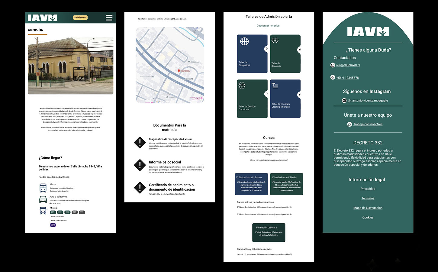 Diseño Web Accesible Instituto Antonio Vicente Mosquete