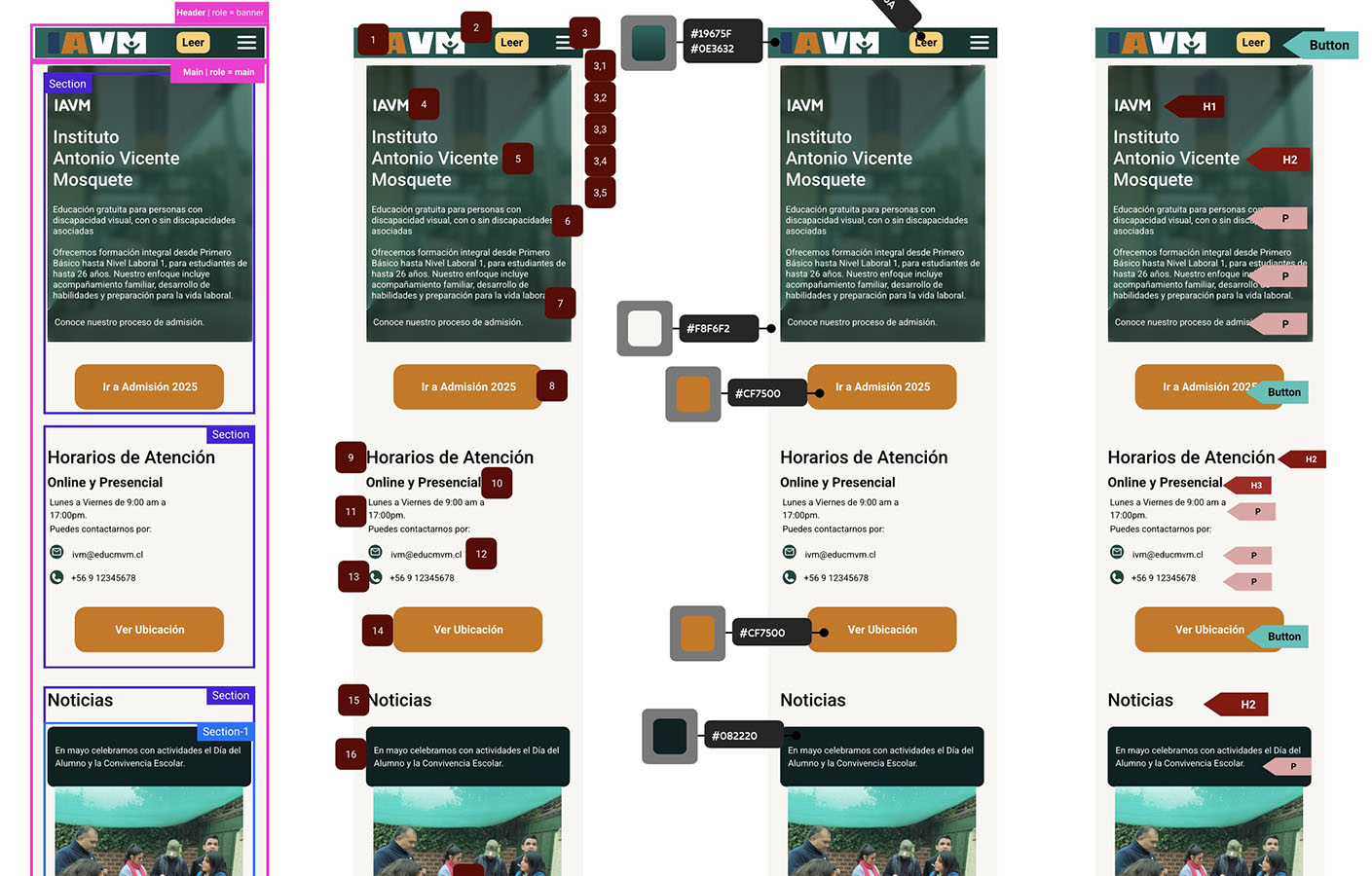 Diseño Web Accesible Instituto Antonio Vicente Mosquete