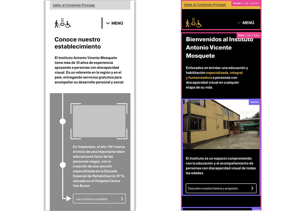 Diseño Web Accesible Instituto Antonio Vicente Mosquete