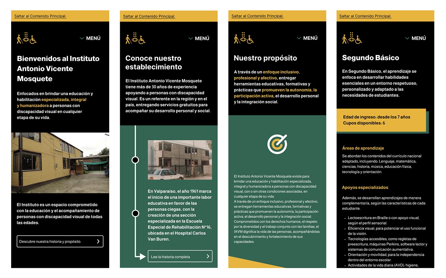 Diseño Web Accesible Instituto Antonio Vicente Mosquete