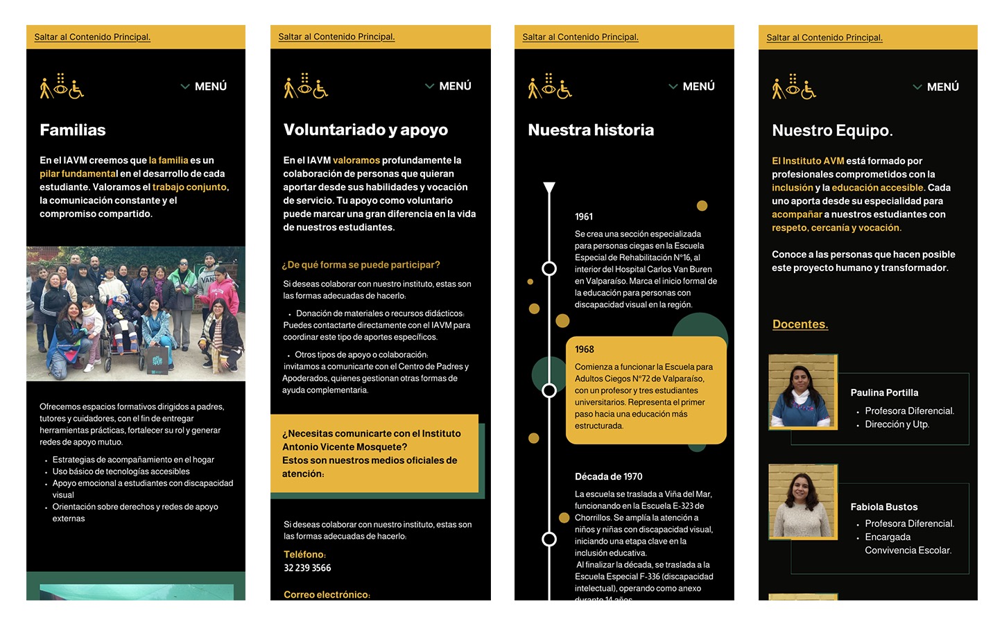 Diseño Web Accesible Instituto Antonio Vicente Mosquete