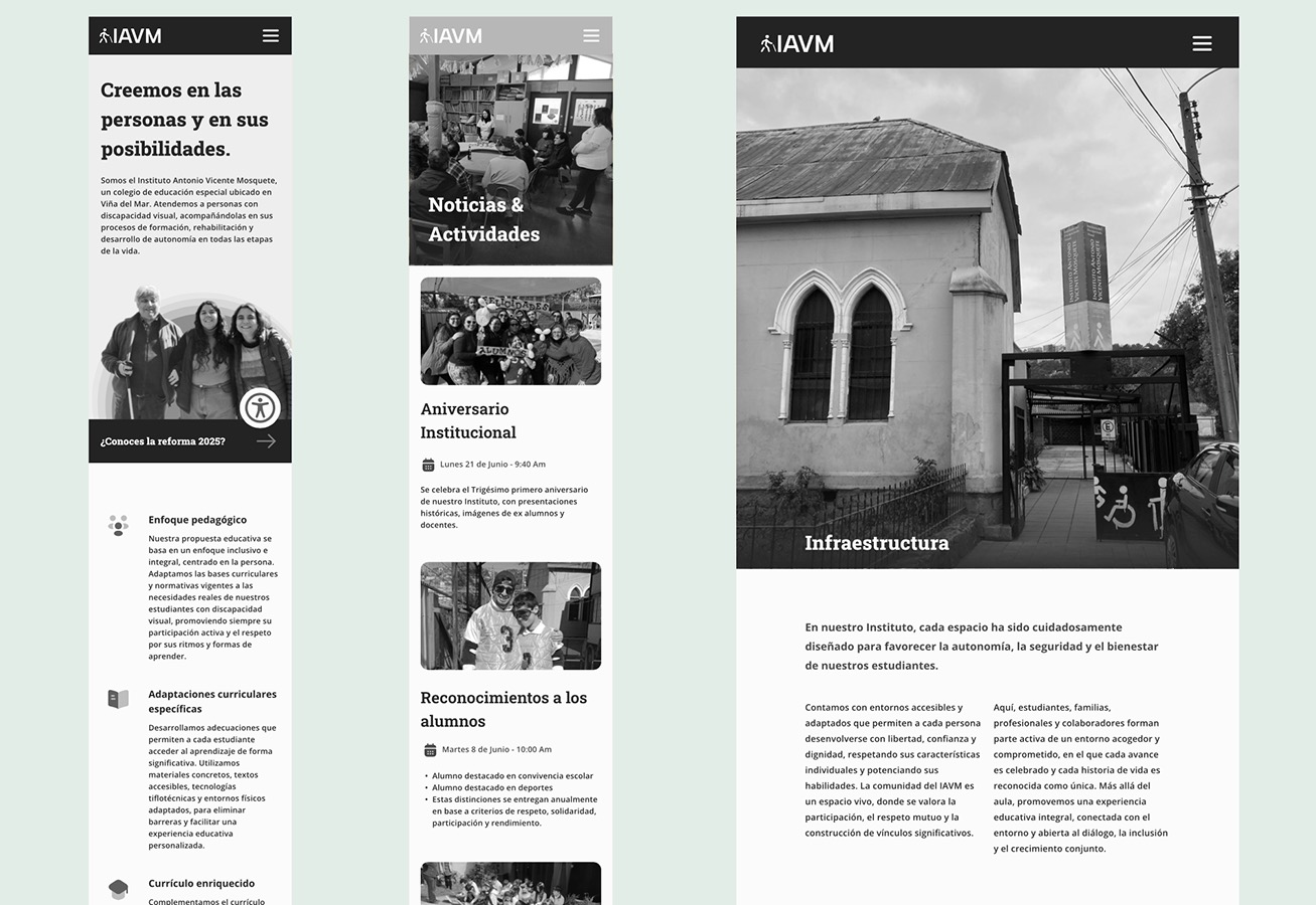 Diseño Web Accesible Instituto Antonio Vicente Mosquete