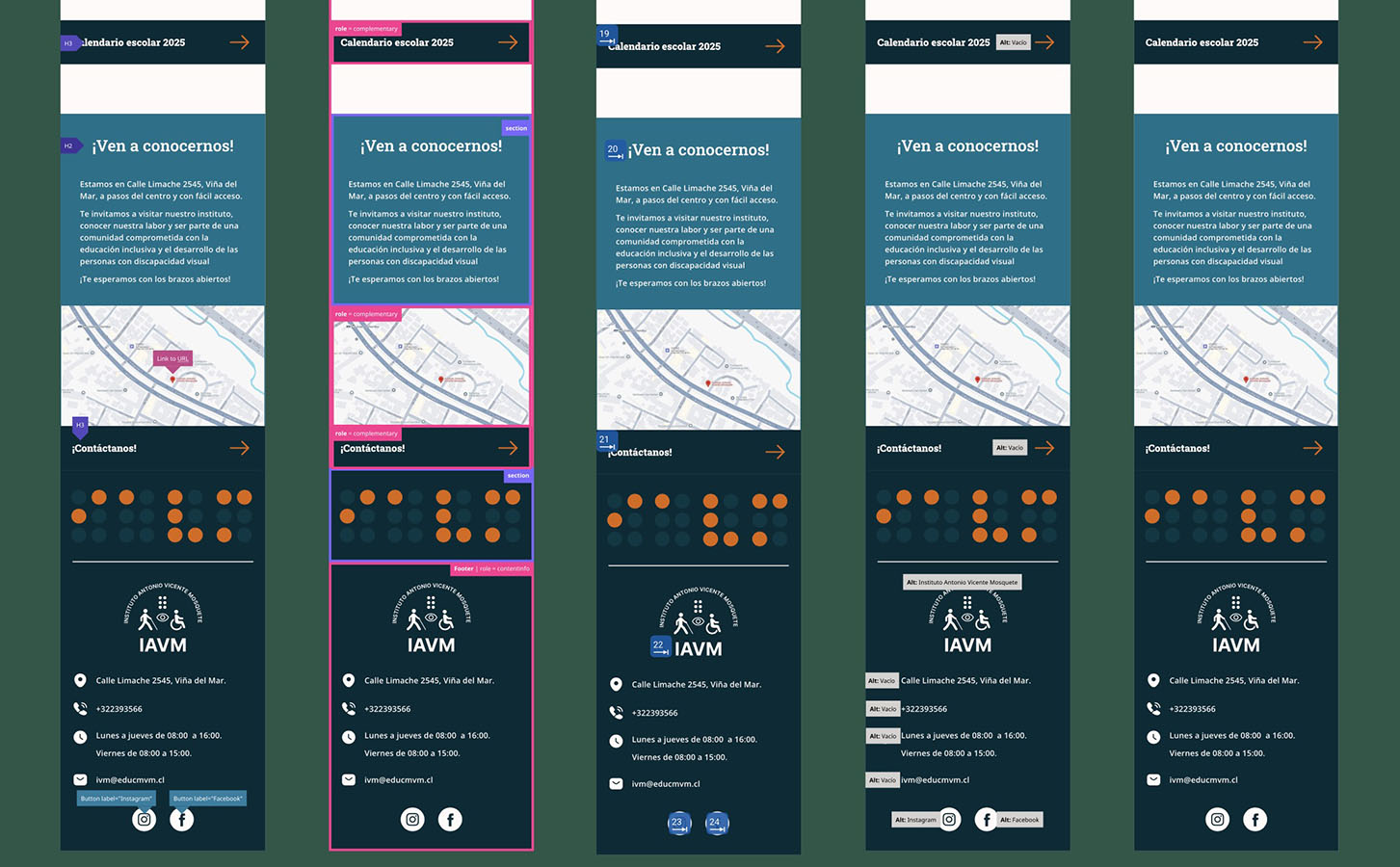 Diseño Web Accesible Instituto Antonio Vicente Mosquete