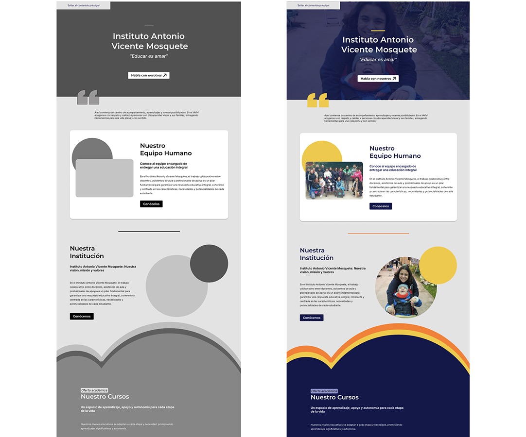 Diseño Web Accesible Instituto Antonio Vicente Mosquete