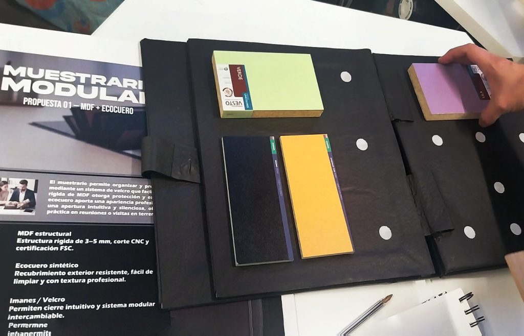 Diseño de Muestrario Transportable y Sostenible