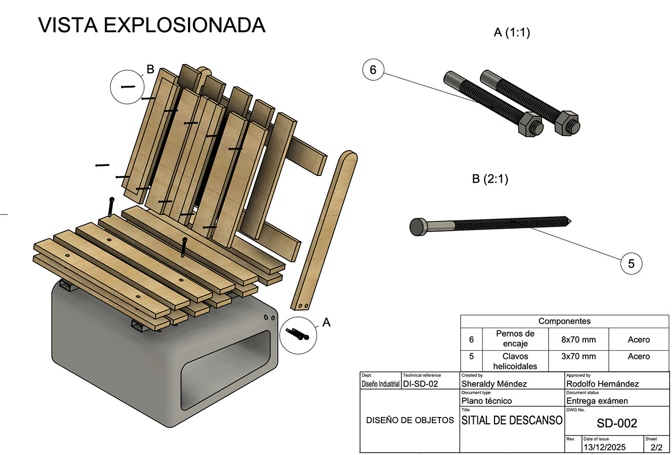 OXIQUIM – Mobiliario Sendero Sede San Andrés de Concepción