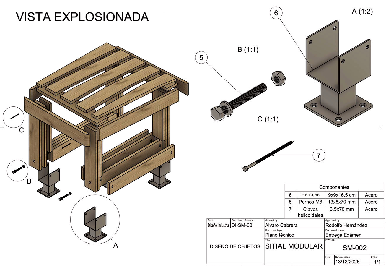 OXIQUIM – Mobiliario Sendero Sede San Andrés de Concepción