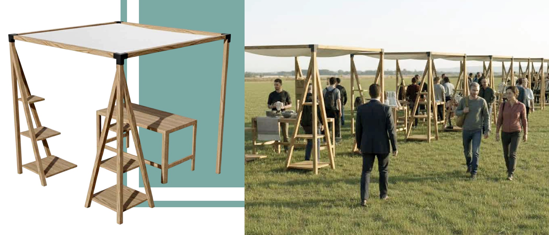 Stand Modular con Enfoque Sustentable para Emprendedores e Instituciones de Renca